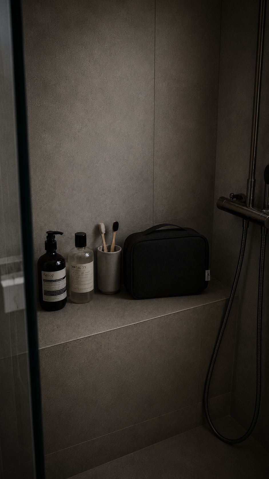 · trousse de toilette suspendue voyage